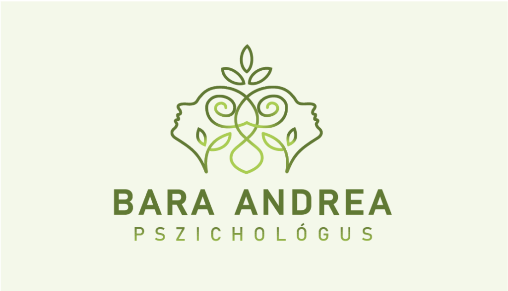 Bara Andrea névjegykártyájának hátoldala egy emblémával